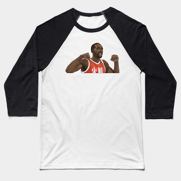 Luc Mbah a Moute | Houston Rockets Baseball T-Shirt by ActualFactual